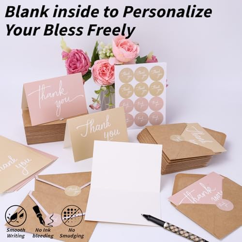 600 PCS Thank You Cards with Envelopes and Stickers, 3.5 x 5 Inch - Image 4