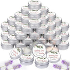 MTLEE 50 Pcs Happy Holiday Candles Gift Favors for Guests 1 oz by MTLEE