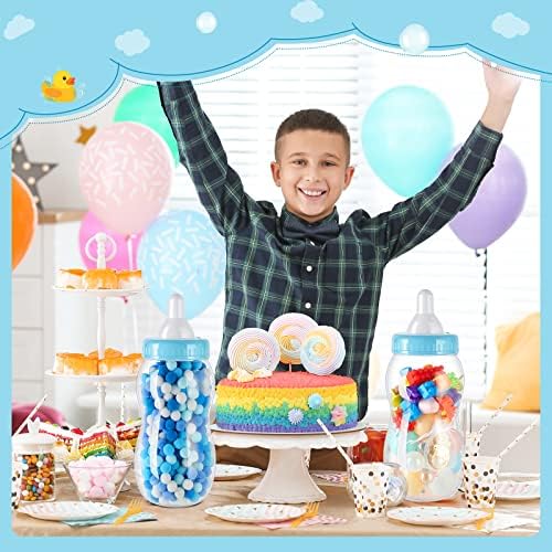 Tessco for you 2 Pcs 15in Jumbo Baby Bottle Bank Baby Shower, Blue - Image 5