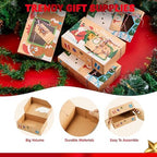 JOYIN 24 PCS Christmas Cookie Gift Baking Box 8.75" x 5.75" x 2.75” with Window Auto-Popup, Xmas Holiday Treat Boxes Containers with Tags for Party Favor Pastries, Cupcake, Brownies, Donut Gift-Giving - Image 2