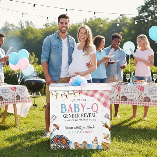 AmazingSpark 28in Giant Gender Reveal Gift Box Kit, Baby-q - Image 4