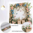 10X6.5ft Flower Butterfly Birthday Backdrop Spring Colorful Scenic Floral Flowers Wall Photography Backdrops Butterfly Fairy Tale Wedding Decoration Kids Birthday Party Background Photoshot - Image 5
