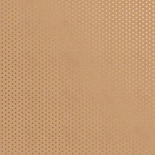 Jillson Roberts Christmas Gift Wrap, Gold Dot & Stripe on Kraft (6 Jumbo Rolls 10 feet x 30 inches) by JILLSONROBERTS