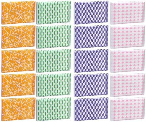 PerKoop 100 Pack Pocket Tissues Travel Slim Packs Small Facial Tissues Wallet Size Toilet Paper for Travel Guest Wedding Supplies, 4 Styles (Irregular Style) by PerKoop
