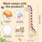 Personalized Wooden Dinosaur Growth Chart Ruler, Custom Height Chart for Boys Girls, Nursery Wall Decor Kids Growth Ruler，Kids Measuring Chart for Wall - Image 2