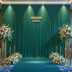 20x12ft Hunter Green Backdrop Curtain Panels for Parties - Wrinkle Free Polyester Photo Curtain Backdrop Wedding Back Drop Fabric Drapes for Party Decorations Background for Photography - Image 7