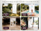 OLEEK Adjustable wedding welcome sign stand - Customizable design bundle for linen sign stand - wedding sign holder - welcome wedding sign - wedding signage with 6 Leather Hanging straps - Image 3