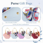 Kacctyen 30pcs Small Purse Gift Bag PU Leather Purse Party Favors, 5 Colors - Image 4