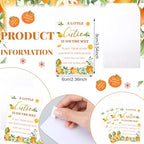 Ctosree 50 Sets Cutie Baby Shower Party Favors for Guests A Little Cutie Is on The Way Seed Packets Include Self Adhesive Seed Packets Flowerpot Thank You Tags Organza Bags for Orange Baby Shower - Image 4