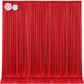10ft x 15ft Red Wrinkle Free Backdrop Curtains for Wedding Party Backdrops Curtain Drapes Fabric Decorations Photo Back Drop Cloth for Baby Shower Photography Stage Reception by Tao-GePartyDecorations