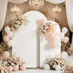 HAINARverS Set of 3 Arch Backdrop Stands with Covers, White, 6/6.6/7.2FT - Image 2