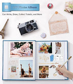Artfeel Photo Album Self Adhesive Scrapbook Album for 3x5 4x6 5x7 8x10 Pictures,60 Pages Linen Cover with Display Window DIY Photo Book,Ideal Gifts for Family Travel Wedding Baby - Image 4