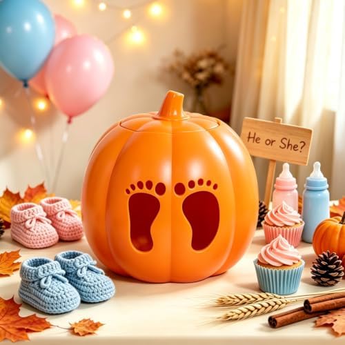 Pumpkin Gender Reveal Decorations Fall Gender Reveal Table Centerpieces - Image 2