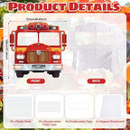 3.94 Ft Fire Truck Corrugated Plastic Standee Cutout Photo Prop - Image 2