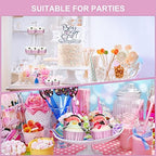 200 Pack Aluminum Cupcake Liners with Lids,Pink,Plain - Image 6