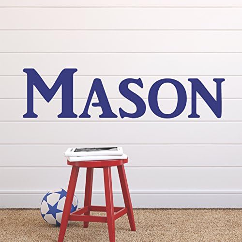Personalized Boy Vinyl Wall Art Decal, 40" W, Boy Nursery & Bedroom Decor Plus Free 12" Hello Door Decal by DecorDesignsDecals