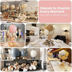 YALLOVE 4-Pack Clear Acrylic Balloon Centerpiece Stands - Image 6