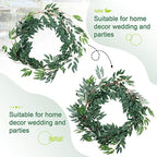 5 Pcs Willow Leaves Garland, 6 ft Willow Vines, Artificial Greenery Garland - Image 4