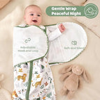 Baby Swaddle Sleep Sack 0-3 Months, Cotton Swaddles for Newborns - Image 4