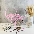 Wooden Heart Drop Box Wedding Guest Book Alternative, Rustic Keepsake - Image 4