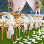 Satin Chair Sashes, Off White, 6 x 108 inch, 50 Pcs - Image 3