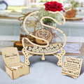 Wedding Guest Book Alternative - 26 Letters Drop Box with Heart Pieces - Rustic Wood & Acrylic Sign-in Book for Wedding Reception-Unique Wedding Keepsake Frame by KOLOWKO