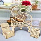 Wedding Guest Book Alternative - 26 Letters Drop Box with Heart Pieces - Rustic Wood & Acrylic Sign-in Book for Wedding Reception-Unique Wedding Keepsake Frame by KOLOWKO