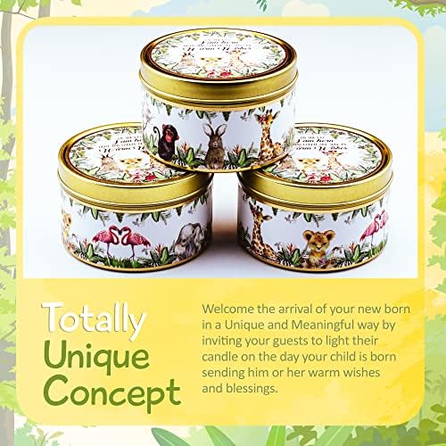 Majestic Zen Woodland Scented Candles | 9-Pack Soy Wax Baby Shower Favors | Natural Candle Gift Set for Gender Reveal & Baby Shower Guests Gift | Premium Party Keepsakes - Image 4