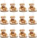Canlierr 12 Set Bear Centerpieces Khaki, 23-26in Wooden Rounds with Stick by Canlierr