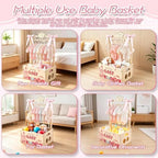 Wooden Baby Shower Crate Closet, Baby Shower Gift Basket for Newborn Gifts - Image 7