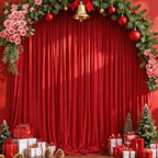 MEETSKY Blue Backdrop Curtains,Birthday Backdrop Drapes,5ft x 10ft,2 Panels by MEETSKY