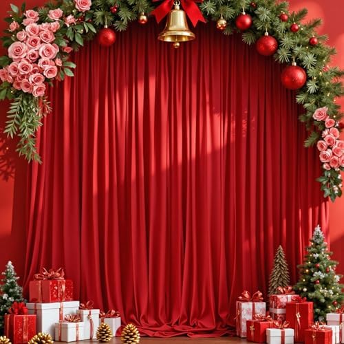 MEETSKY Blue Backdrop Curtains,Birthday Backdrop Drapes,5ft x 10ft,2 Panels by MEETSKY