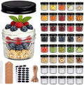 QAPPDA 40 Pack 4oz Crystal Mini Mason Jars With lids, Small Spice Jars by QAPPDA