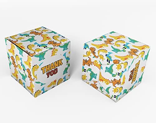 Paper Box - Mini Favor Box For Baby Shower 4x4x4 Inches Paper Gift Boxes, Candy Paper Box For Party Favors, Baby Shower Dinosaur,Boy Theme- Pack Of 20 - Image 2