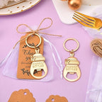 50Pcs Popping Bottle Openers Baby Shower Party Favors for Guests, Bottle Opener Return Gift and Souvenirs with Organza Bags Thank You Cards for Theme Decoration Supplies (Gold - Image 4