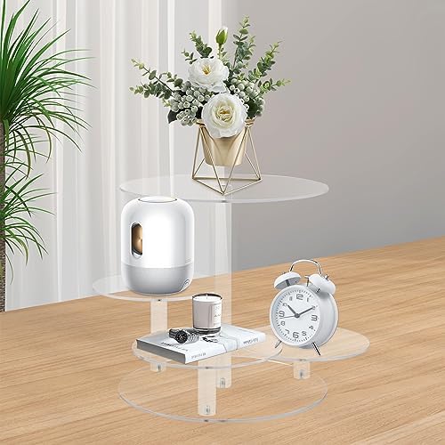4 Tier Clear Cake and Cupcake Stand Combo for Birthday Party Decor, Acrylic Cupcake Tower Stand for 50 Cupcakes, Cupcake Holder Dessert Pastry Display for Wedding Baby Shower Tea Party - Image 7