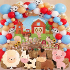 Honoson 148 Pcs Farm Animal Theme Party Decoration Backdrop Cutout Balloon - Image 6