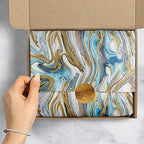 Jillson Roberts Premium Bulk 20" x 30" Printed Tissue for Wrapping and Gift Bags, Marbleized Magic, 240 Sheets - Image 4