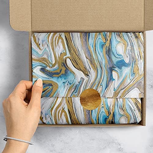 Jillson Roberts Premium Bulk 20" x 30" Printed Tissue for Wrapping and Gift Bags, Marbleized Magic, 240 Sheets - Image 4