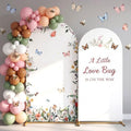 Moukeren Love Bug Baby Shower Arch Backdrop Cover 6ft and 7.2ft by Moukeren