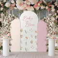3 Pcs Baby Shower Arch Backdrop Cover Baby in Bloom Photo Background Decor by Chunful