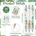 145Pcs Safari Baby Shower Favors Jungle Animals Ballpoint Pens - Image 2