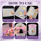 28 Pcs Princess Sun Hanging Lanterns DIY Set Purple Princess Hanging Banner - Image 6