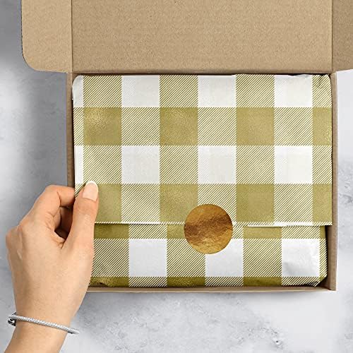 Jillson Roberts 20" x 30" Printed Christmas Gift Tissue, Classy Plaid (48 Folded Sheets) - Image 4