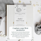 Duncan & Stone Baby Book First Year, Linen Memory Keepsake, Sage Green, 112 - Image 3