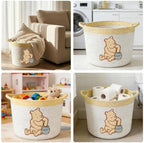 Kihraw Winnie Woven Cotton Rope Bins, for Kids Room Decor, Toy Organizer - Image 7