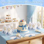 25pcs Blue Quinceanera Mini Handheld Fans for Sweet 15 Birthday Party Favor - Image 7