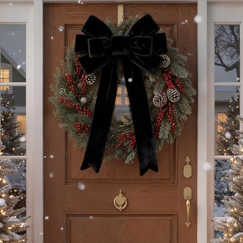 Meseey 4 Inch 50 Yards Black Velvet Wired Ribbon - Premium Soft Velvet Ribbon with Wire Edges for Halloween, Christmas, Wedding, Gothic Decor, Gift Wrapping, DIY Crafts - Image 5