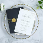 ponatia Black 5x7 Wedding Invitation Envelopes Sleeves - Image 4