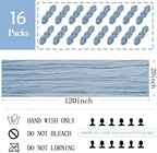 16 Pack Dusty Blue Cheesecloth Table Runner 20 x 120 inch Gauze Table Runners 10 FT Long,Semi Sheer Boho Cheese Cloth Fabric Table Runner Bulk for Wedding,Party,Baby Shower,Bridal Shower Decoration - Image 2